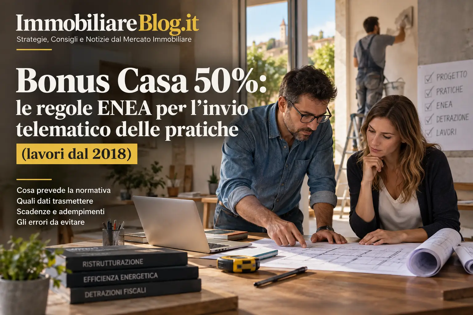 Bonus Casa 50%: le regole ENEA per l’invio telematico delle pratiche (lavori dal 2018)