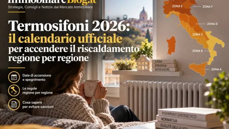 Termosifoni 2026: il calendario ufficiale per accendere il riscaldamento regione per regione